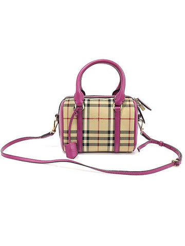 39729201 Horseferry Check Canvas ALCHESTER Convertible Satchel Small 2WAY - BURBERRY - BALAAN 1