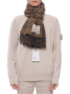 Check Reversible Wool Cashmere Scarf Brown - BURBERRY - BALAAN 4