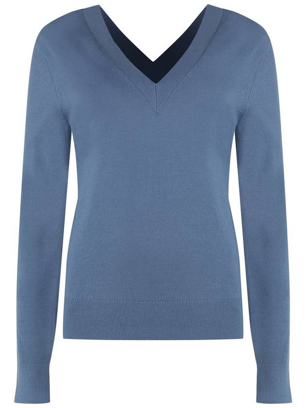 Calvin Klein Wool V-Neck Sweater - CALVIN KLEIN - BALAAN 1