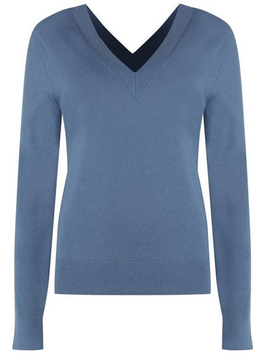 Calvin Klein Wool V-Neck Sweater - CALVIN KLEIN - BALAAN 1