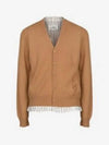 Men's Distressed Cardigan Camel - MAISON MARGIELA - BALAAN 2