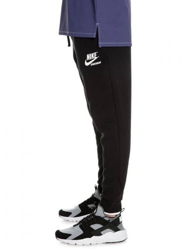 01AJ7931010Arcave Fleece Jogger PantsBlack White - NIKE - BALAAN 3