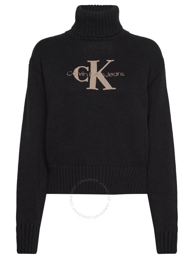 Calvin Klein Monogram Roll Neck Jumper Size Small - CALVIN KLEIN - BALAAN 1