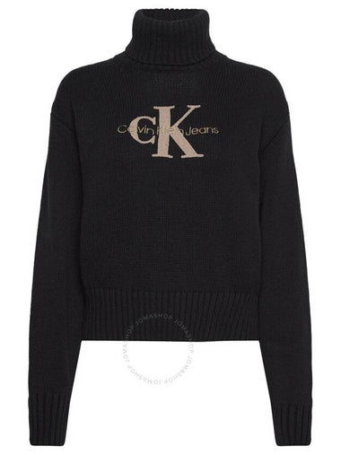 Calvin Klein Monogram Roll Neck Jumper Size Small - CALVIN KLEIN - BALAAN 1