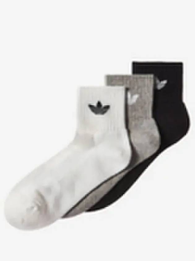 Mid ankle socks whiteMGREYHBLACK - ADIDAS - BALAAN 1