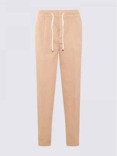 Drawstring Pleated Tapered Straight Pants Beige - BRUNELLO CUCINELLI - BALAAN 2