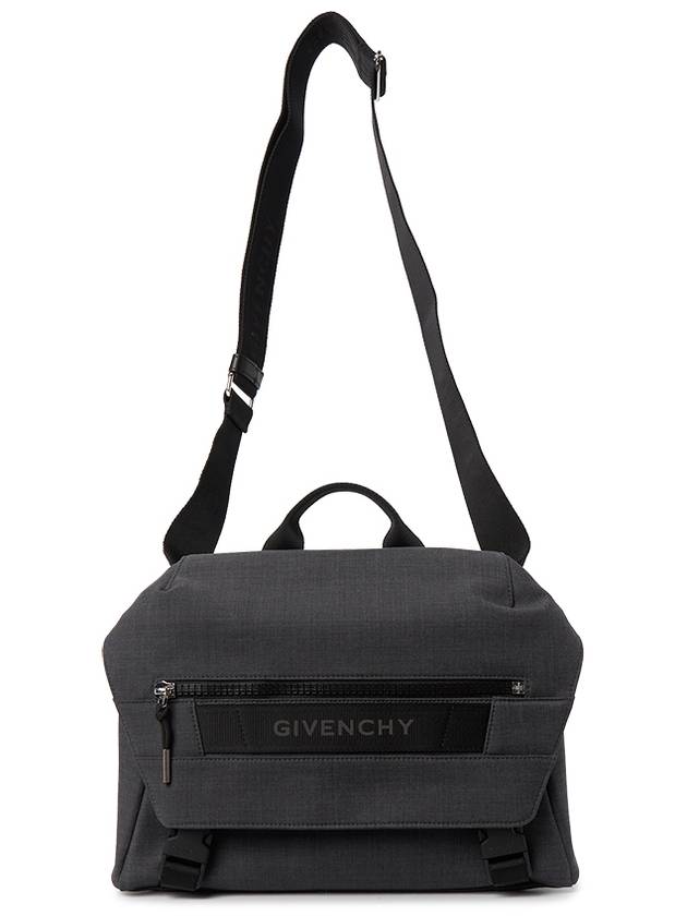 G Trek Wool Messenger Bag Grey Mix - GIVENCHY - BALAAN 7