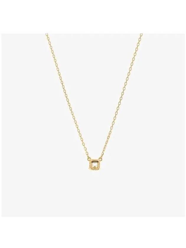 Stilla Crystal Pendant Square Cut Necklace Gold - SWAROVSKI - BALAAN 5