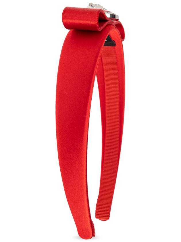 Versace Satin Headband, Women's, Red - VERSACE - BALAAN 1