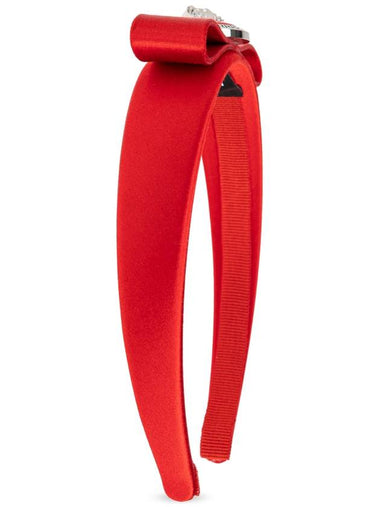 Versace Satin Headband, Women's, Red - VERSACE - BALAAN 1