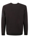 Compass Embroidered Crew Neck Organic Cotton Knit Top Navy - STONE ISLAND - BALAAN 4