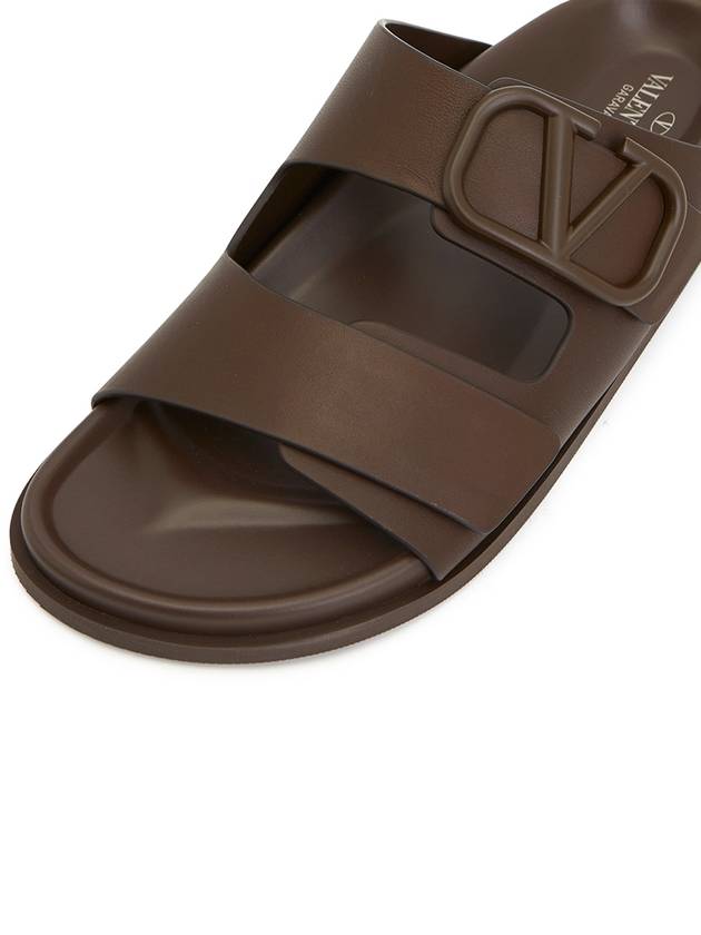 V logo signature sandals brown - VALENTINO - BALAAN 8