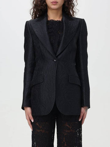 Blazer Dolce & Gabbana in misto cotone e seta - DOLCE&GABBANA - BALAAN 1