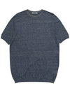 Men's Linen Neck Color Match Short Sleeve Knit MMSWL5T53 709 - AT.P.CO - BALAAN 7