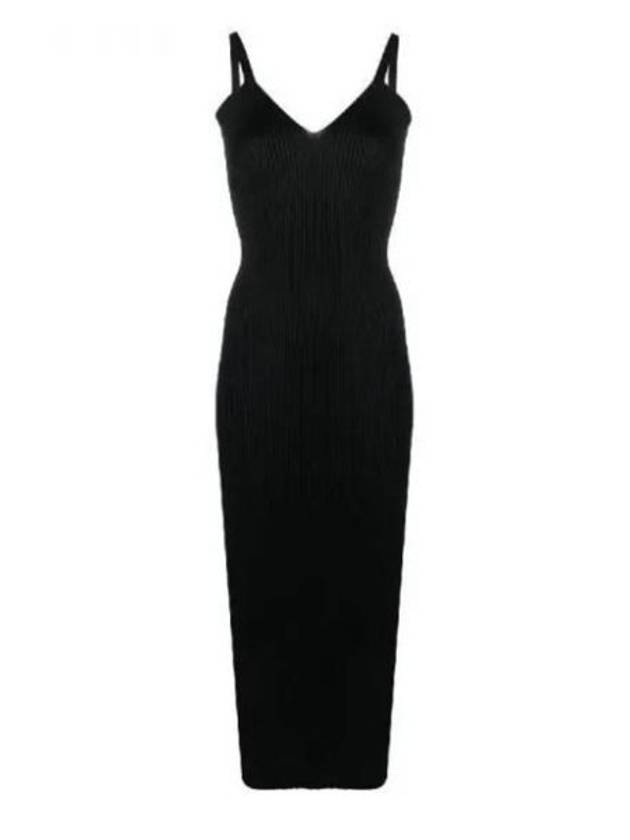 Knitted Singlet Performance Poly Long Dress Black - OUR LEGACY - BALAAN 2