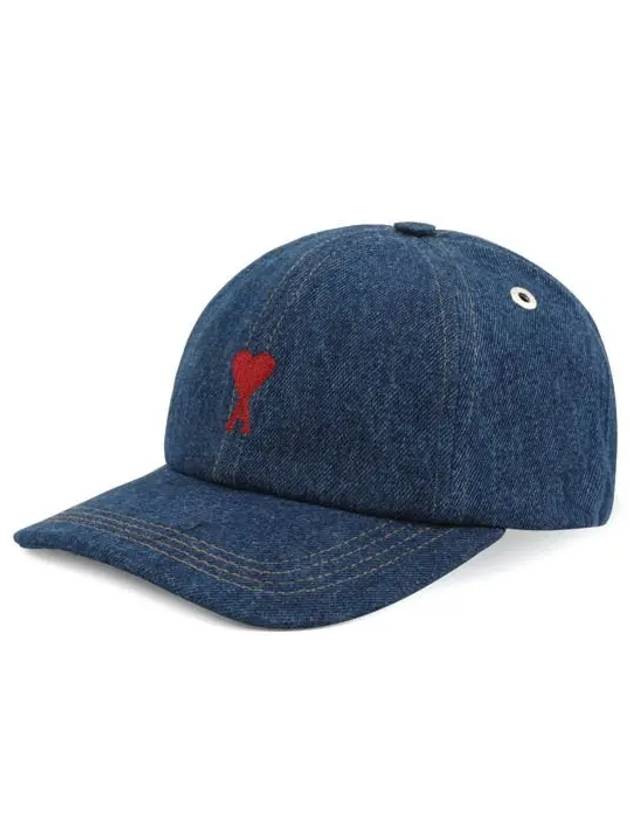 Embroidered Logo Ball Cap Blue - AMI - BALAAN 2