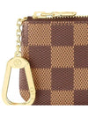 Damier Eben Pouch Key Holder Brown - LOUIS VUITTON - BALAAN 3