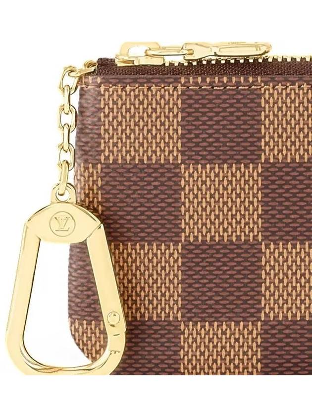 Damier Eben Pouch Key Holder Brown - LOUIS VUITTON - BALAAN 3