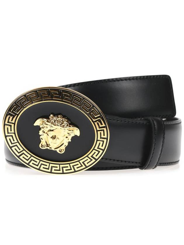 leather belt DCU4949DVTP1NERO BLACK - VERSACE - BALAAN 2