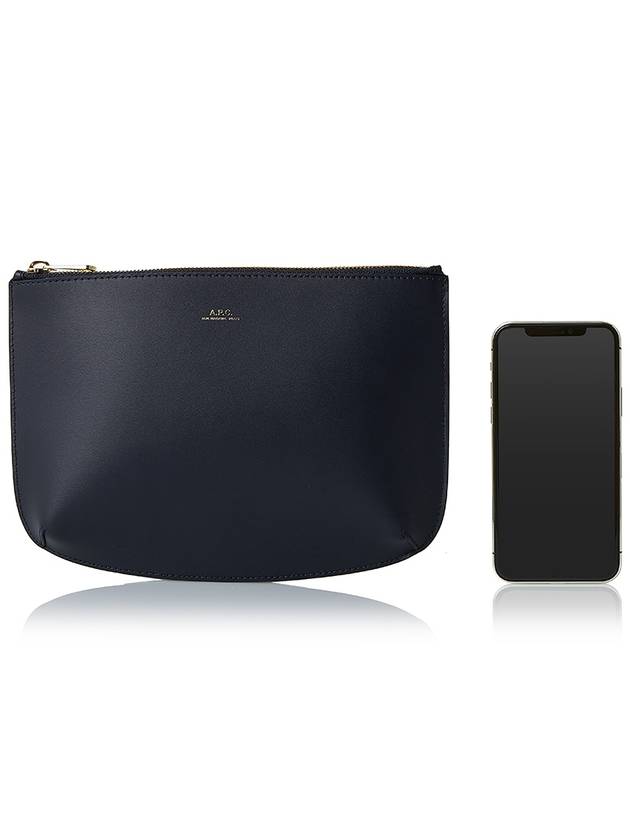 Sara Clutch Bag Navy - A.P.C. - BALAAN.