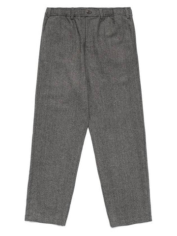 Health Seekers Golfers Wool Check Trousers CHARCOAL - MALBON GOLF - BALAAN 1