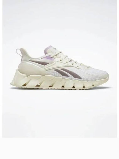 Zig Kinetica 3 Low Top Sneakers Cream Purple - REEBOK - BALAAN 1