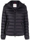 Women's BLES Hood Lightweight Padded Black - MONCLER - BALAAN.