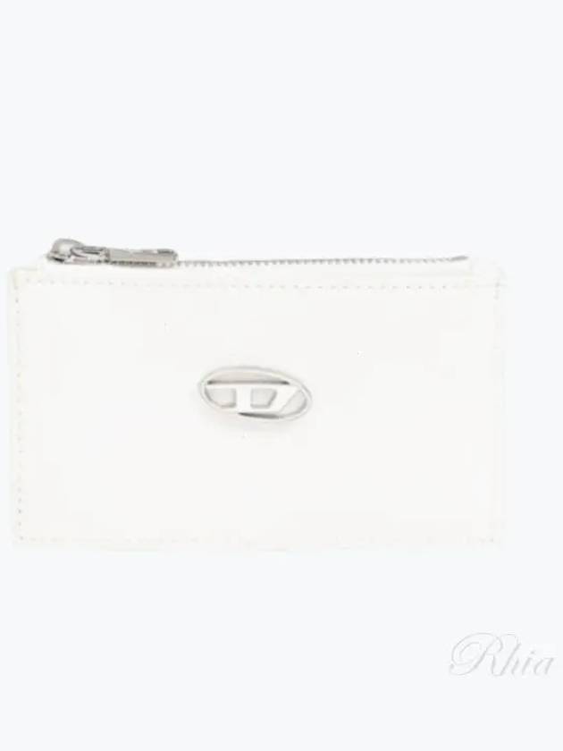 Glossy Leather Card Wallet White - DIESEL - BALAAN 2