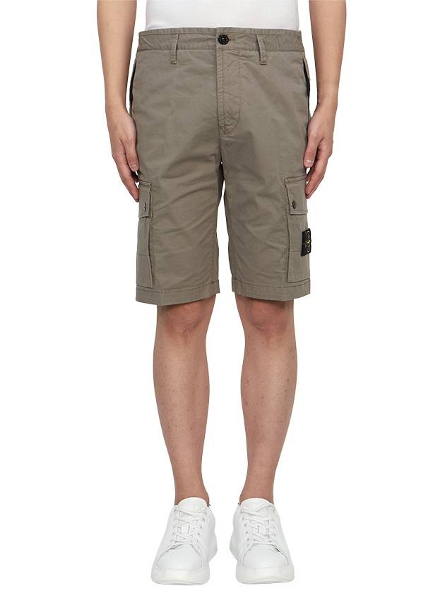 Wappen Cargo Bermuda Shorts Dove Grey - STONE ISLAND - BALAAN 2