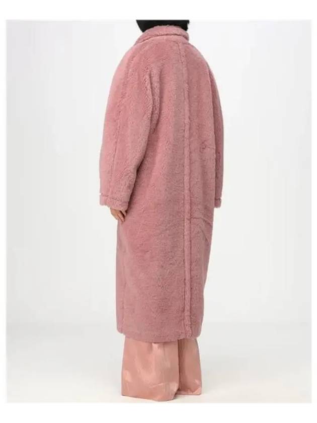 Women's Zitto Oversized Teddy Double Coat Antique Rose - MAX MARA - BALAAN 4