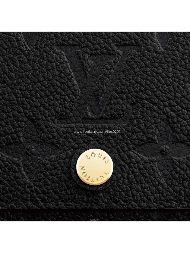 Monogram Embossed Leather Card Wallet Black - LOUIS VUITTON - BALAAN 7