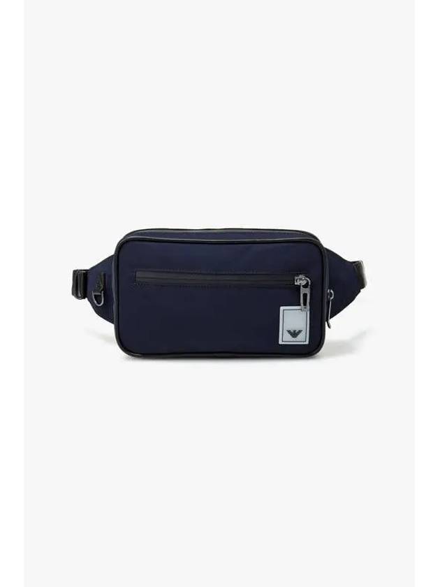 Men s Travel Essential Square Belt Bag Navy - EMPORIO ARMANI - BALAAN 1