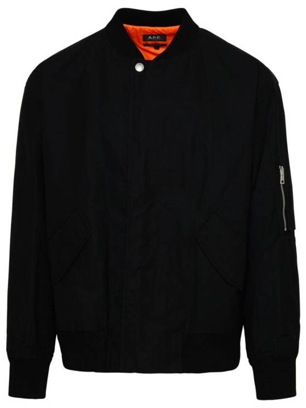 Hamilton Washed Cotton Bomber Jacket Black - A.P.C. - BALAAN 2