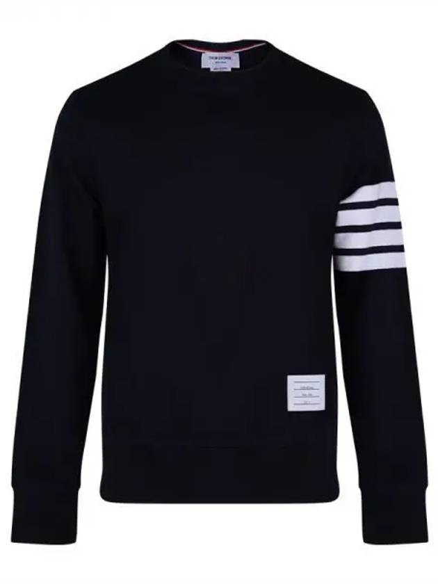 4 Bar Loopback Jersey Sweatshirt Navy - THOM BROWNE - BALAAN 2