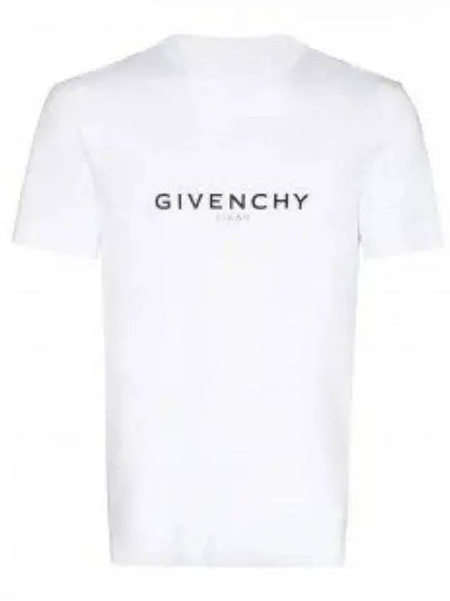 Reverse Oversized Short Sleeve T-Shirt White - GIVENCHY - BALAAN 2