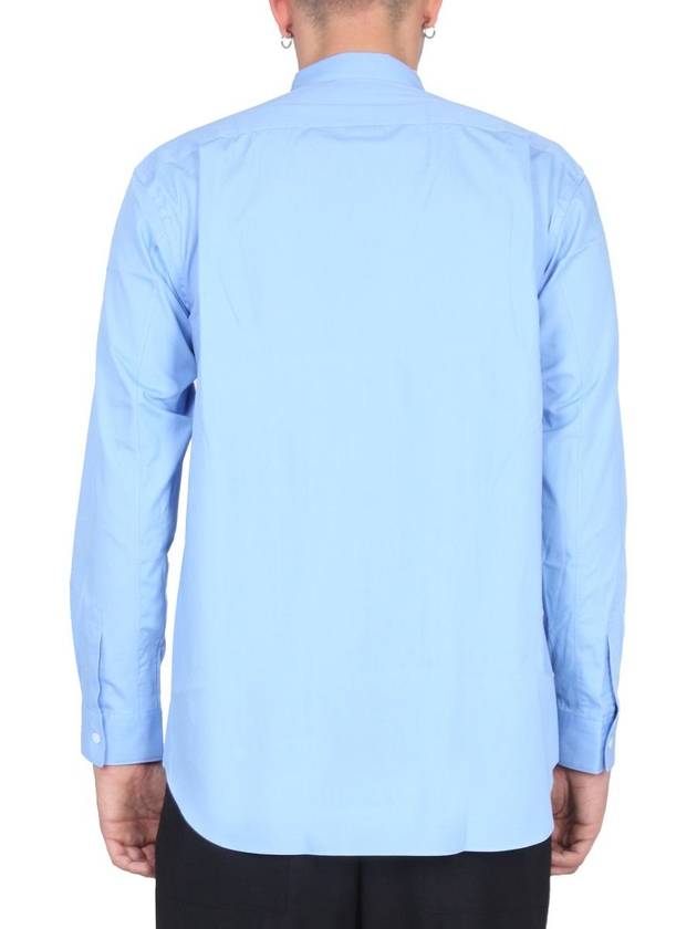 long sleeve shirt FJ B048 1 BLUE - COMME DES GARCONS - BALAAN 4