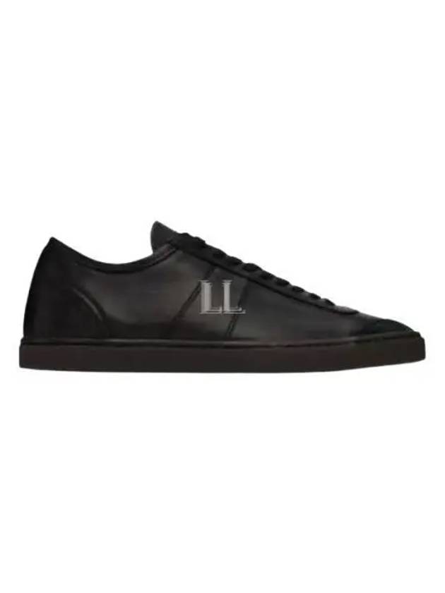 Linoleum Leather Low-Top Sneakers Black - LEMAIRE - BALAAN 2