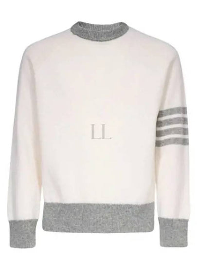 Wool 4 Bar Pullover Knit Top Beige - THOM BROWNE - BALAAN 2