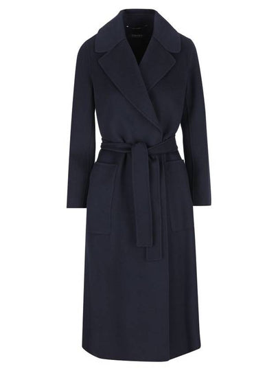 Paolore belted single coat navy - S MAX MARA - BALAAN 2