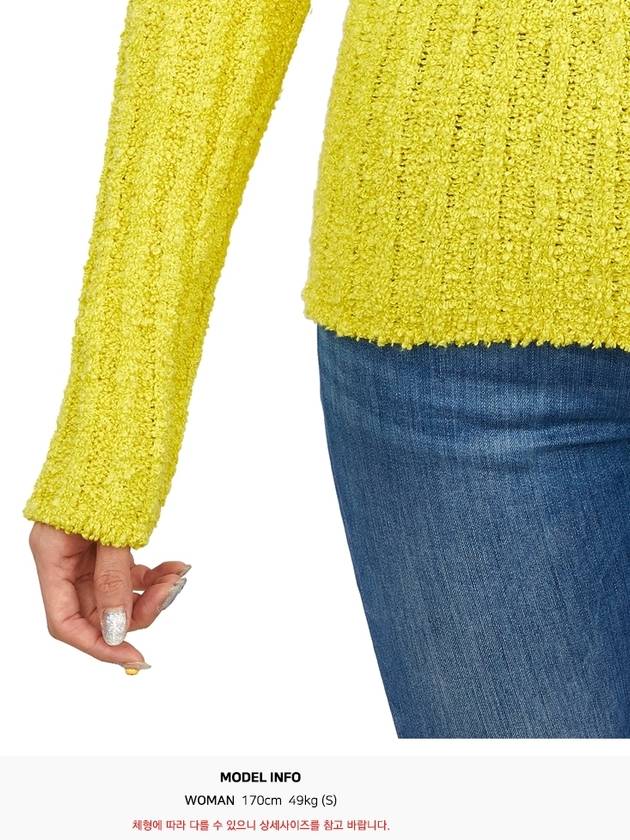 Half Zip-Up Knit Top Yellow - MONCLER - BALAAN 10