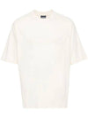 Le Typo Cotton Short Sleeve T-shirt Light Beige - JACQUEMUS - BALAAN 1