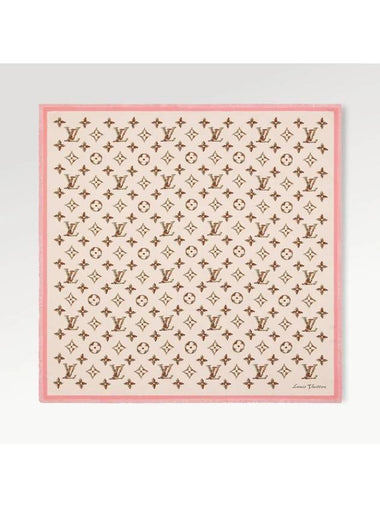 Monogram Flower Scarf Beige - LOUIS VUITTON - BALAAN 1