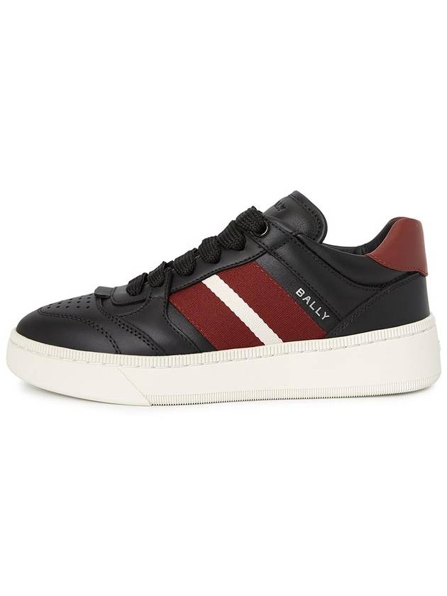 Raise Leather Low Top Sneakers Black - BALLY - BALAAN 4