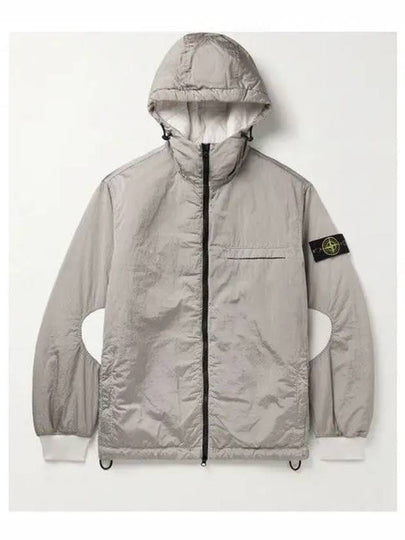 PrimaLoft-TC Nylon Zip Up Hoodie Stucco - STONE ISLAND - BALAAN 2