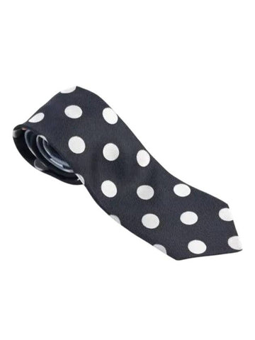 Men's Dot Daisy Silk Tie Black - PAUL SMITH - BALAAN 1