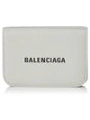 Logo Tripold Leather Half-Wallet Light Grey - BALENCIAGA - BALAAN 2