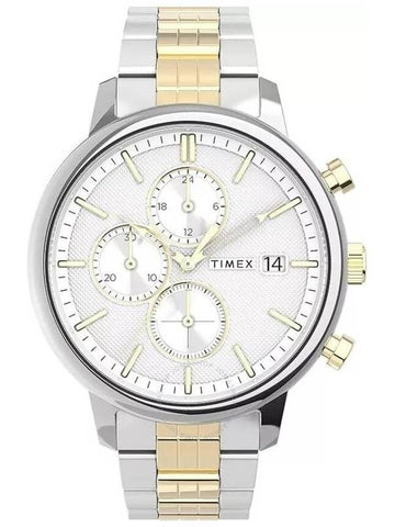 Timex Chicago Chrono Chronograph Quartz Silver Dial Men's Watch TW2V01800 - TIMEX - BALAAN 1