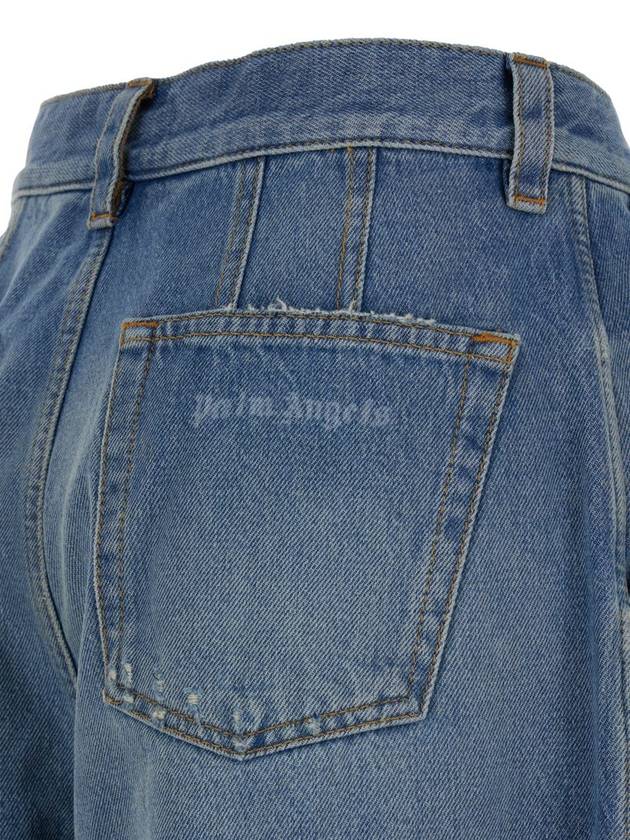 Denim Straight Pants PWYB027S24DEN0024040 Light Blue - PALM ANGELS - BALAAN 4