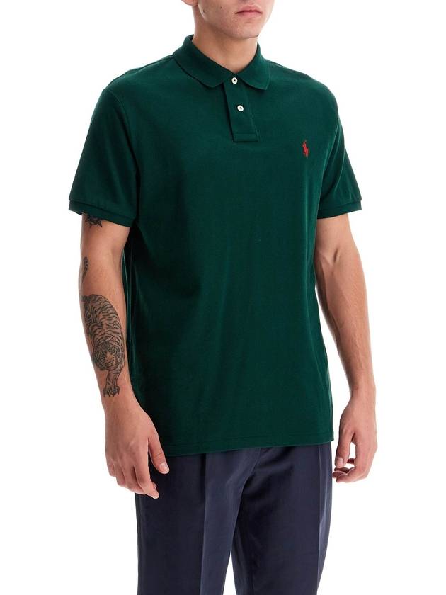 Men's Red Embroidered Logo Polo Shirt Green - POLO RALPH LAUREN - BALAAN 3