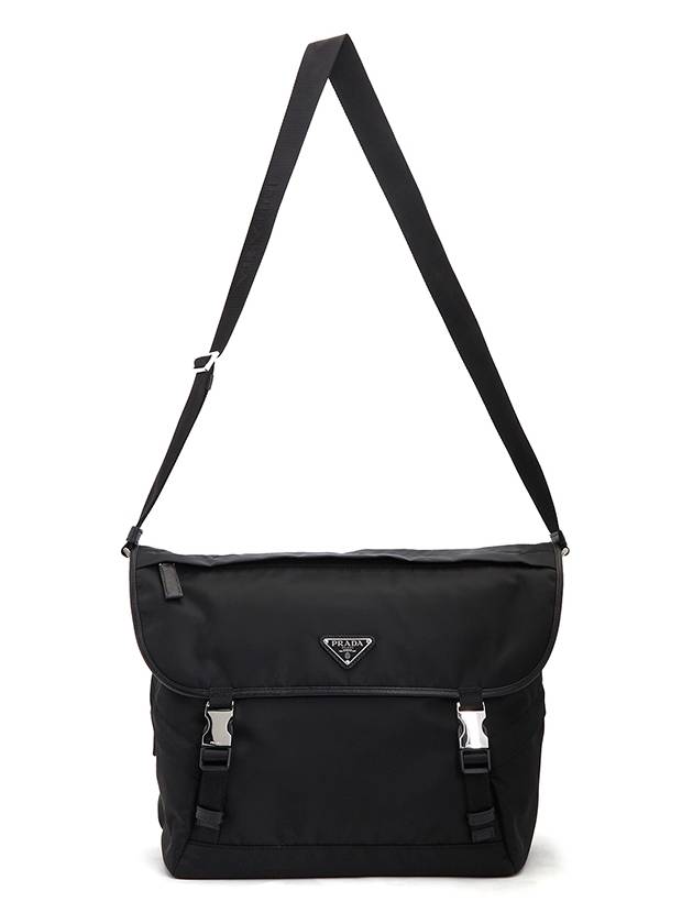 Re-Nylon Saffiano Shoulder Bag Black - PRADA - BALAAN 7